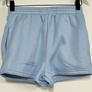 NWOT Lonely Ghost- Blue Embroidered Shorts